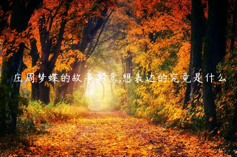 莊周夢蝶的故事寓意,想表達的究竟是什么