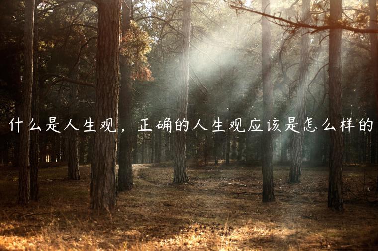 什么是人生觀，正確的人生觀應(yīng)該是怎么樣的