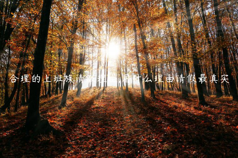 合理的上班族請假理由,用什么理由請假最真實
