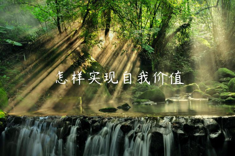 怎樣實現自我價值