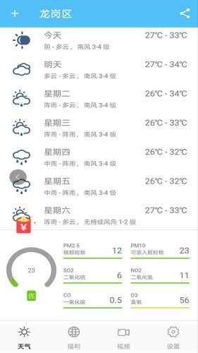 一分天氣0