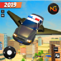 飛行警車駕駛(Flying Police Car Driving Game)