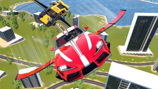 現(xiàn)代飛行汽車模擬器3D1