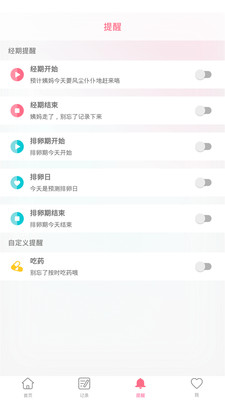 女性經期記錄軟件0