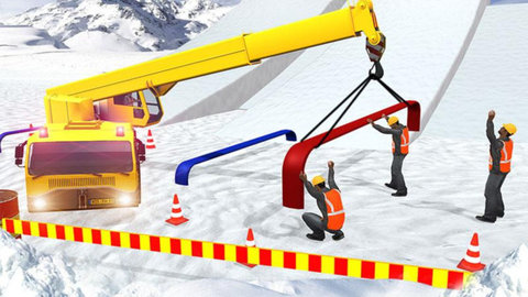 雪地挖掘機模擬器1
