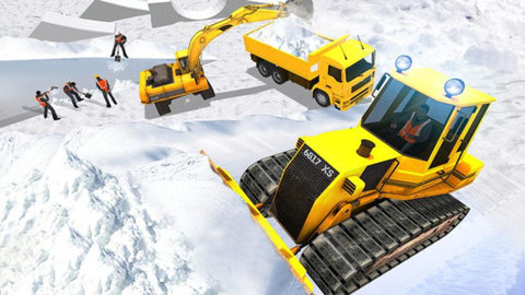 雪地挖掘機模擬器0