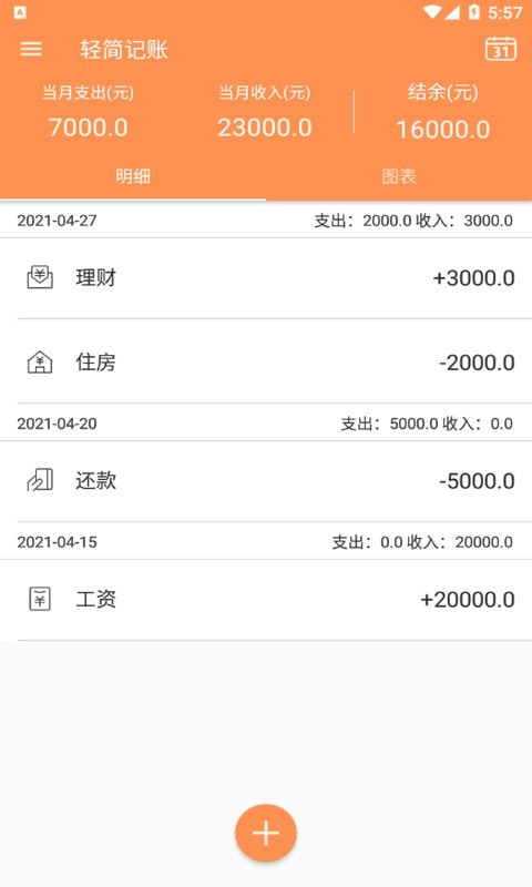 輕簡記賬1