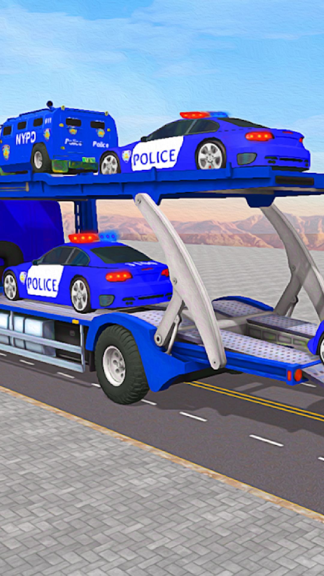 警察運(yùn)輸卡車3D1