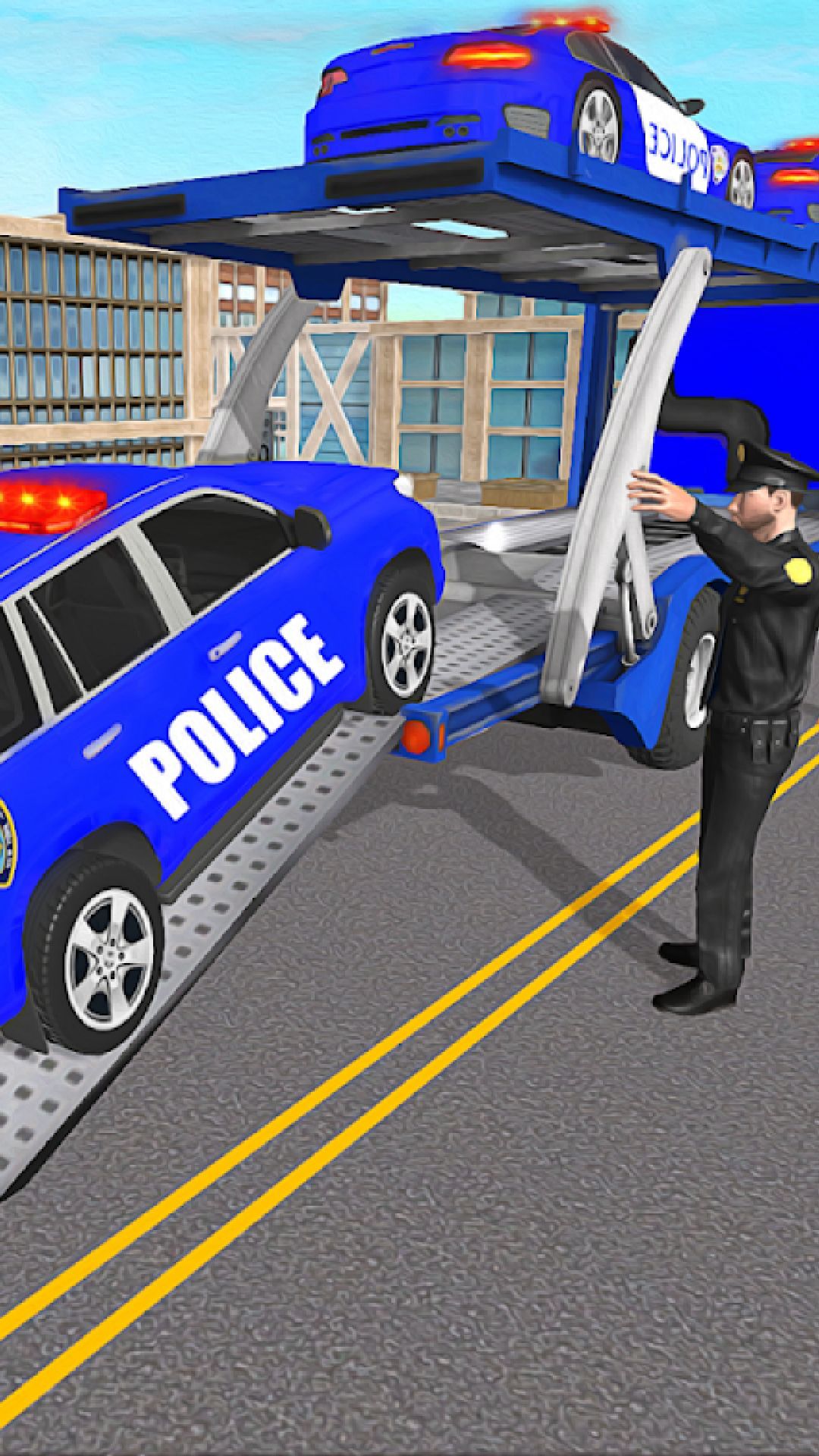 警察運(yùn)輸卡車3D2