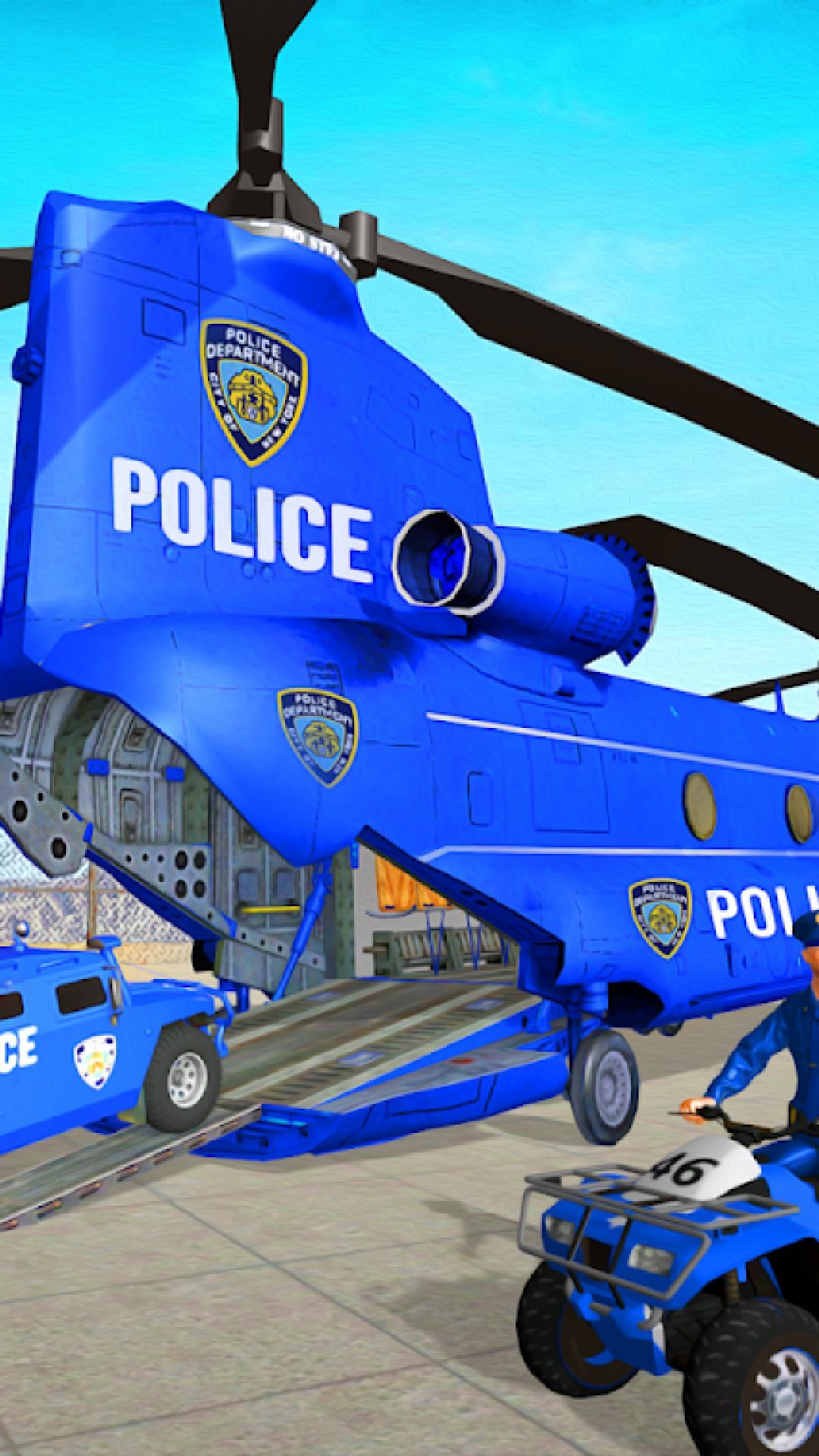 警察運(yùn)輸卡車3D3