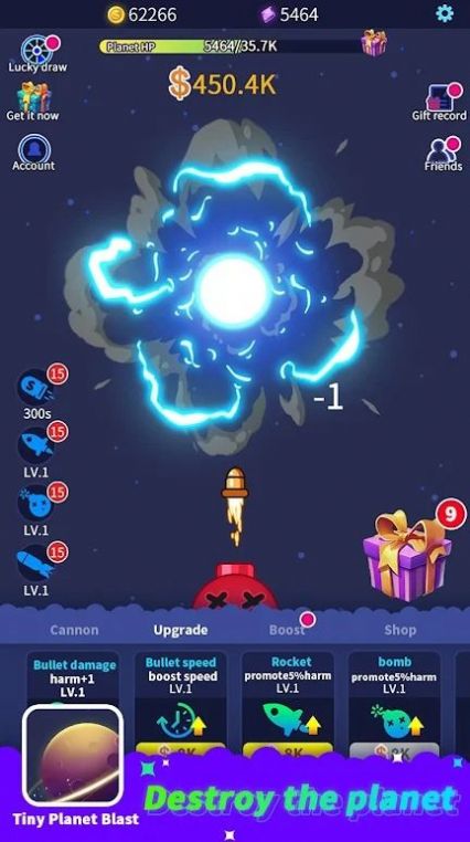 導彈摧毀星球(Tiny Planet Blast)1