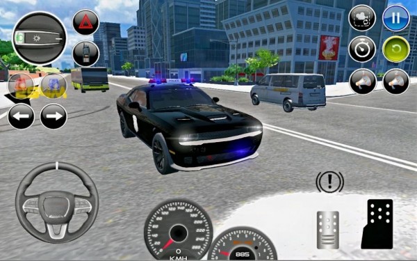 真正的道奇肌肉警車駕駛0