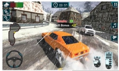 雪地漂移競速0