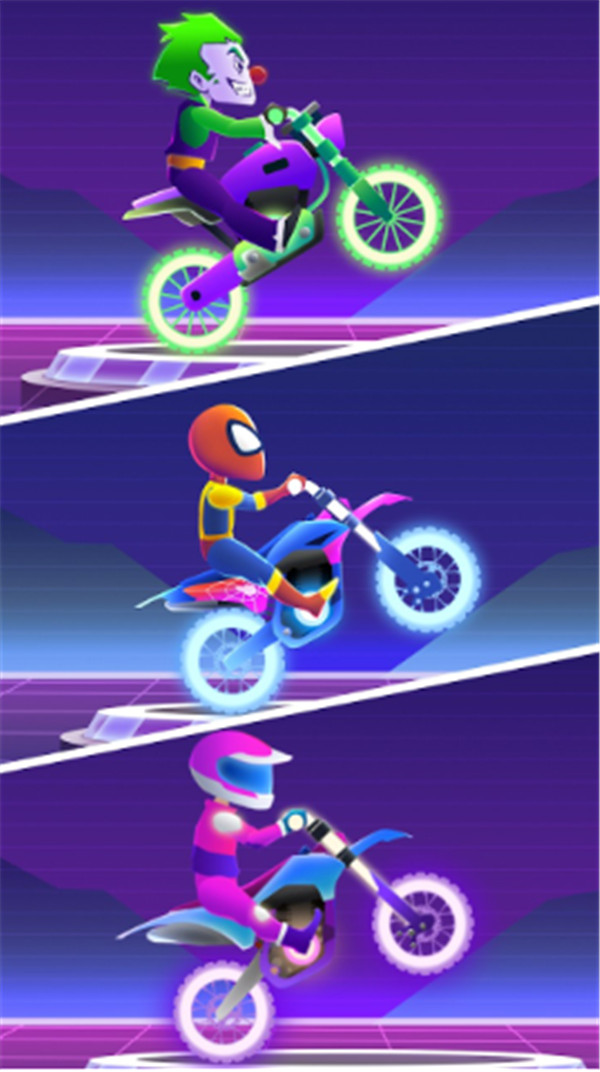摩托霓虹賽車(Moto Bike Neon Racing)0