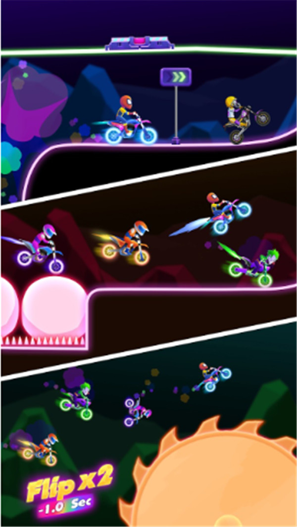 摩托霓虹賽車(Moto Bike Neon Racing)1