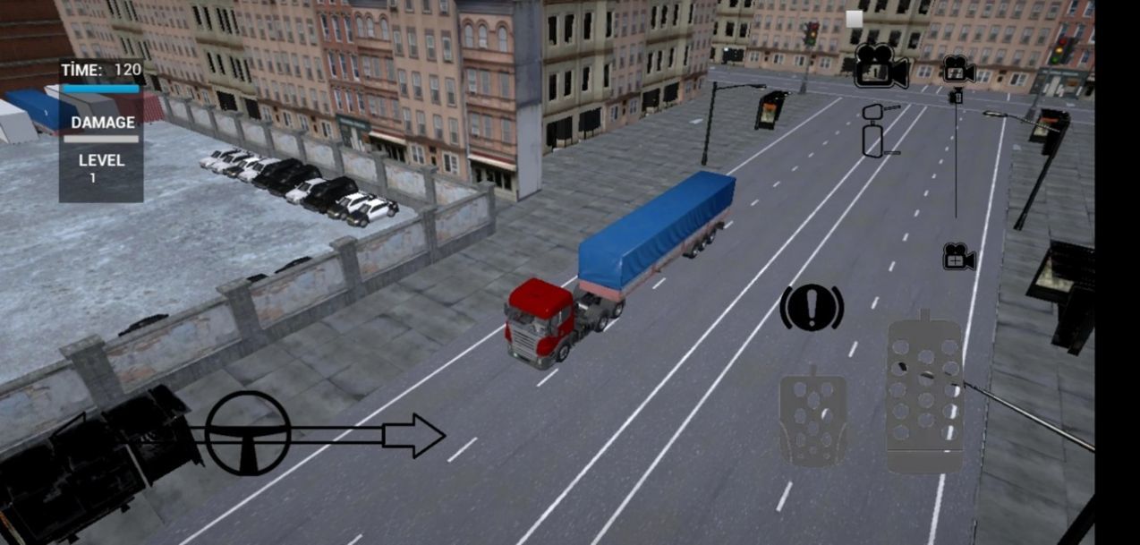 高級卡車停車0