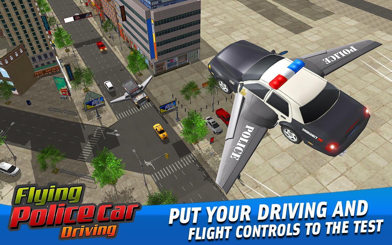 飛行警車駕駛(Flying Police Car Driving Game)2