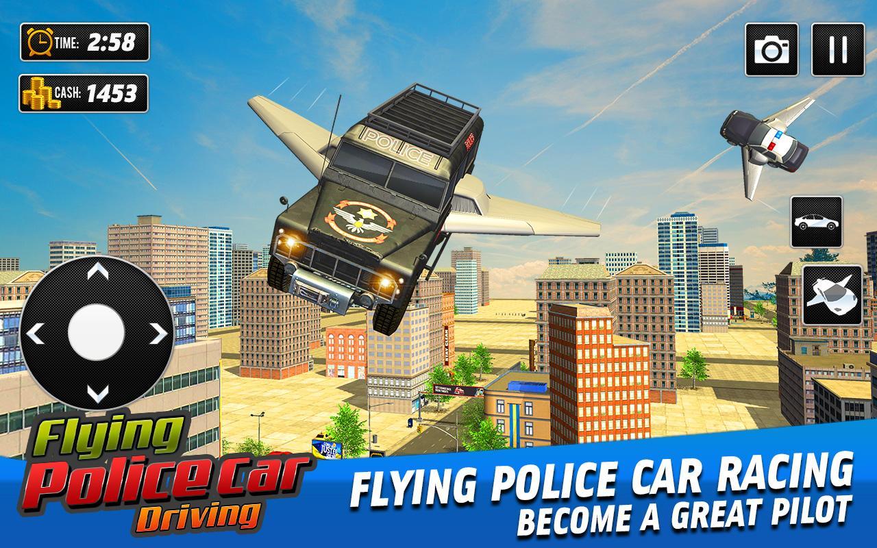 飛行警車駕駛(Flying Police Car Driving Game)1