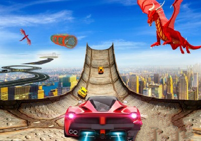不可能汽車賽跑3D2