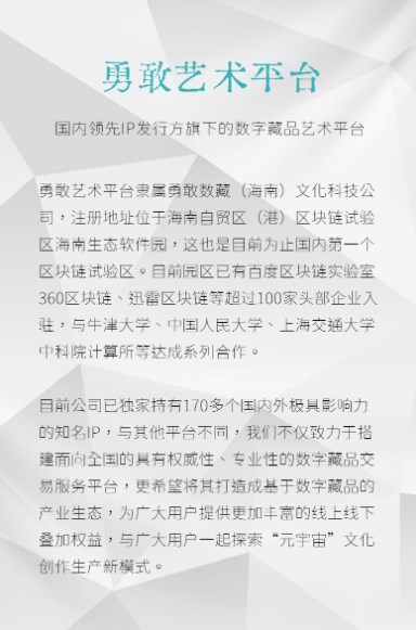 勇敢藝術平臺數字藏品app官方版0