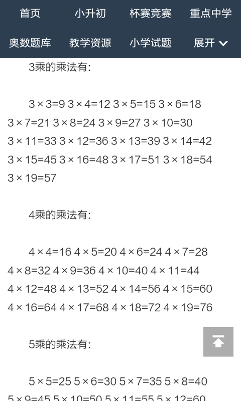 乘法練習1