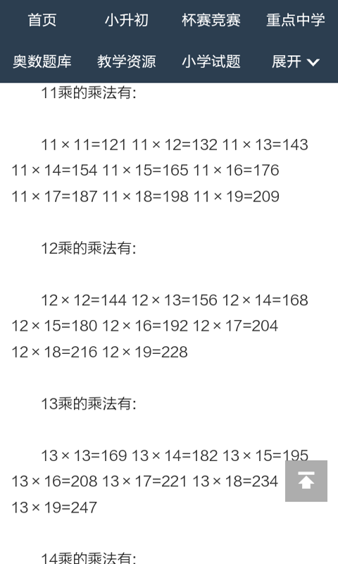 乘法練習0