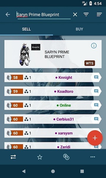 market of warframe中文版(星際戰甲交易市場)0
