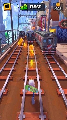 地鐵跑酷滑板英雄無敵刷分版 v.0.2.02