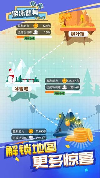 游泳健身了解一下官方版(放置經營類游戲) v1.1.0 安卓版3