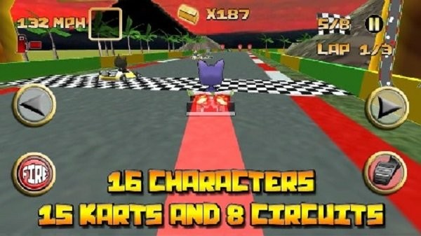 瘋狂卡丁車競速賽車Krazy Kart Racing0