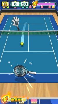 桌上網球機でテニス0
