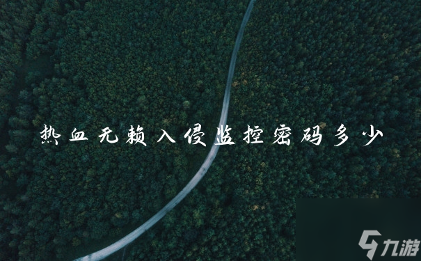 熱血無賴入侵監(jiān)控密碼多少