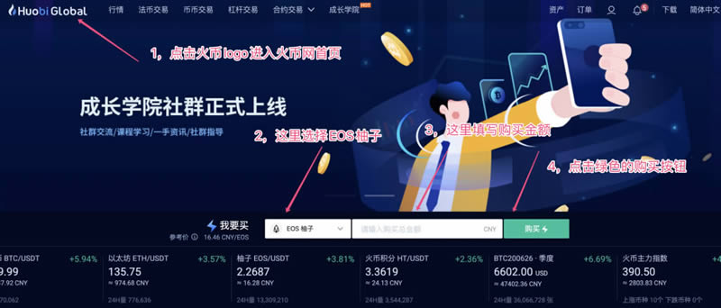 如何購買柚子幣EOS