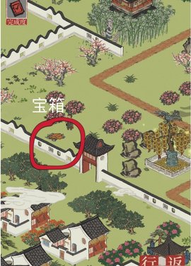 江南百景圖寶箱位置介紹-麗娘府宅寶箱與鑰匙位置介紹