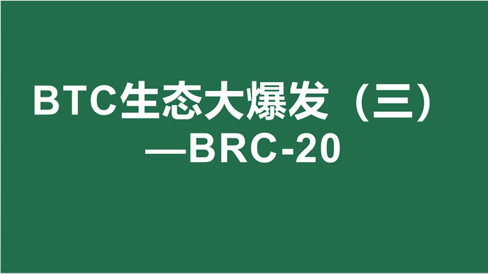 什么是BRC?【20】怎么布局BRC_20?