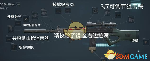 《三角洲行動》SR-9射手步槍改槍方案