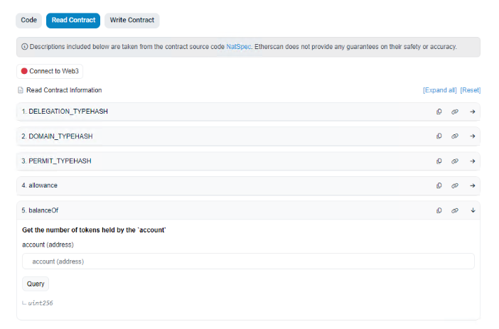 Etherscan 閱讀合約