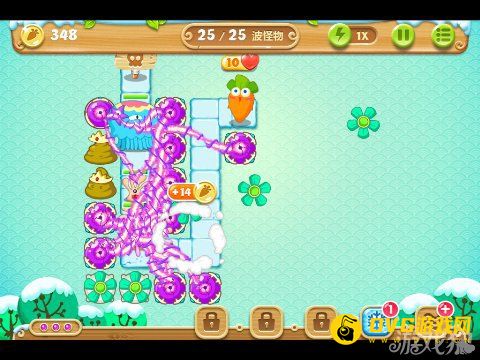 保衛(wèi)蘿卜2 12關(guān)水晶金蘿卜圖文攻略8