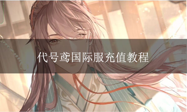 代號鳶國際服怎么充值 海外游戲代充教程