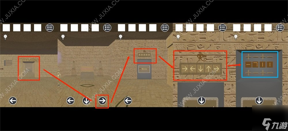 逃脫游戲古埃及金字塔攻略下 符號圖案解謎攻略