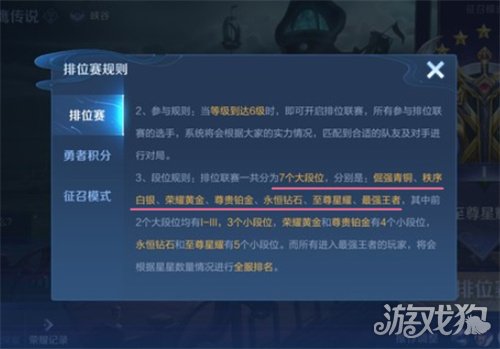 最高段位是什么?(王者榮耀段位排列表2023)