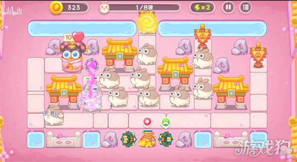 保衛(wèi)蘿卜4秋妃傳61關(guān)攻略 三個(gè)出口布局技巧