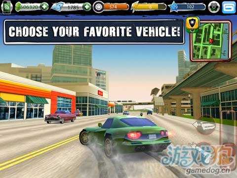 Gameloft旗下沙盒式iOS免費游戲<b>Urban Crime</b>