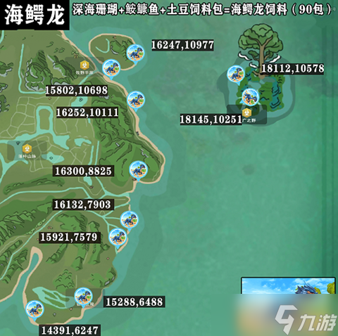 創(chuàng)造與魔法海鱷龍資質(zhì)表 刷新時間和刷新地點(diǎn)