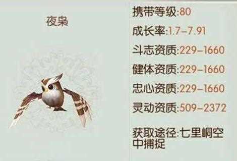 誅仙手游夜梟好不好 是否值得培養_誅仙 夜梟攻略