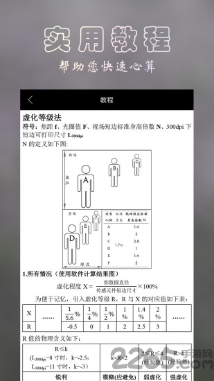 景深計算器中文版3