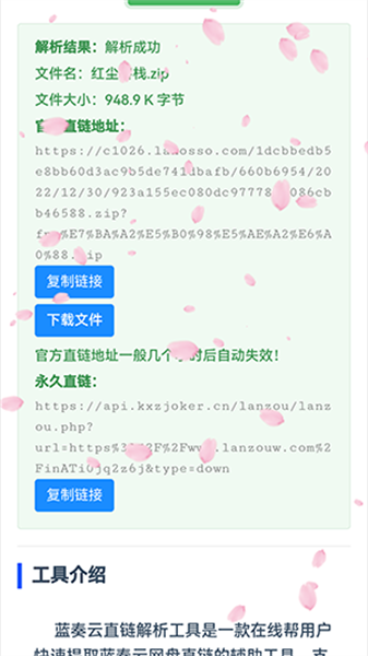 藍奏云解析工具1