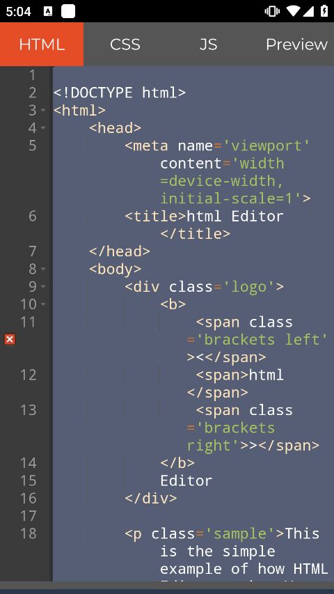HTML Editor Pro(開發環境IDE軟件) v4.0.5 安卓版1