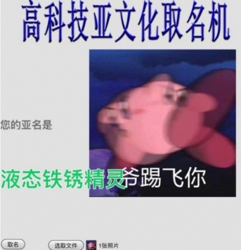 高科技亞文化取名機1